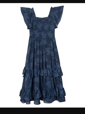 Rare Editions Chiffon Ruffle Tiered Maxi Dress Size 5